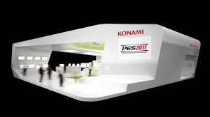 Konzeptbild des Konami-Stands auf der GamesCom 2010